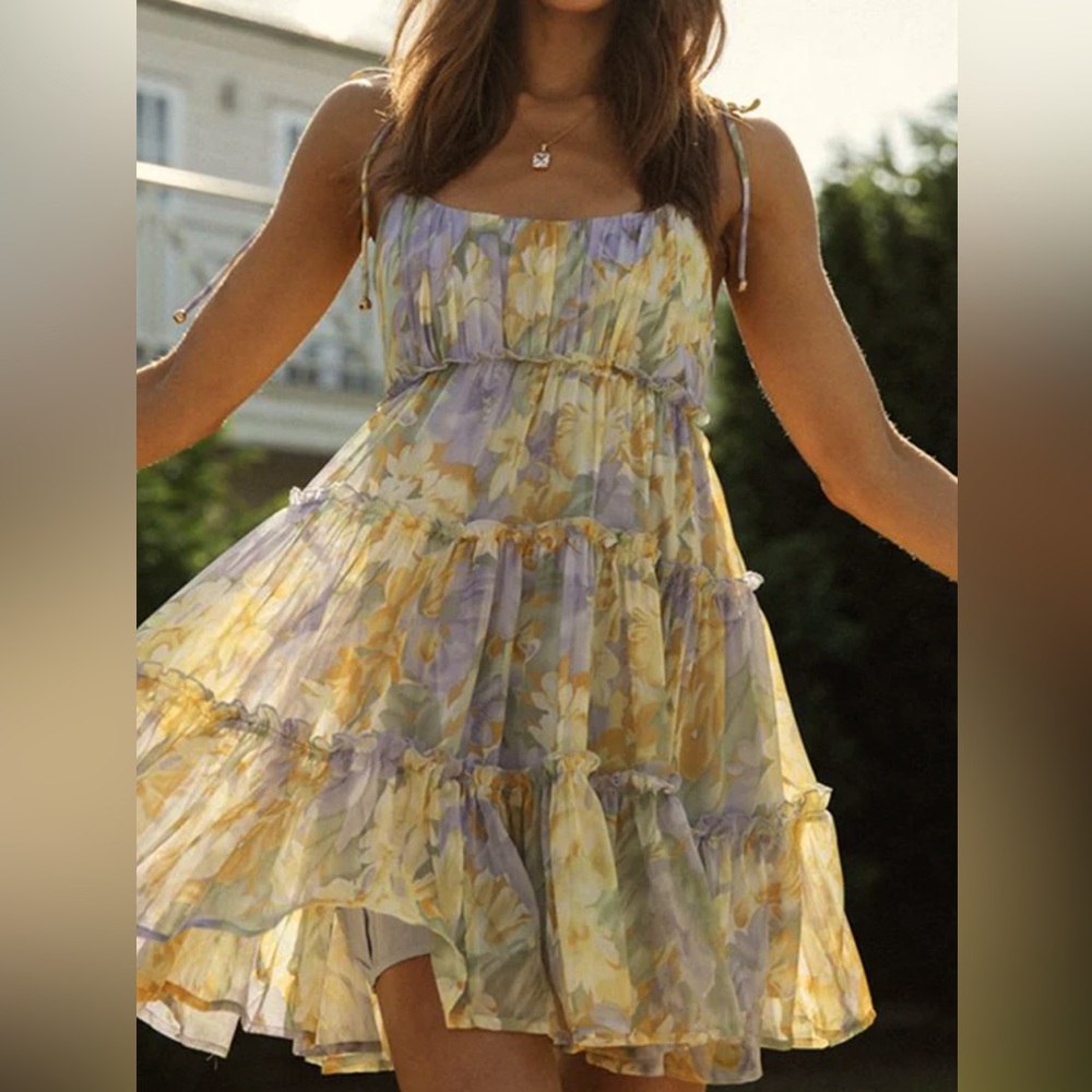 Summer Flower Sun Dress
